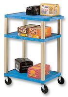 GPC INDUSTRIES         G1343W BLUE TABLES ADJUSTABLEHIGHT             TROLLEY, 3 SHELF, HIGH