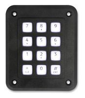 KEYPAD, 4X3, CALC, 0.05A, 24VDC, PLASTIC