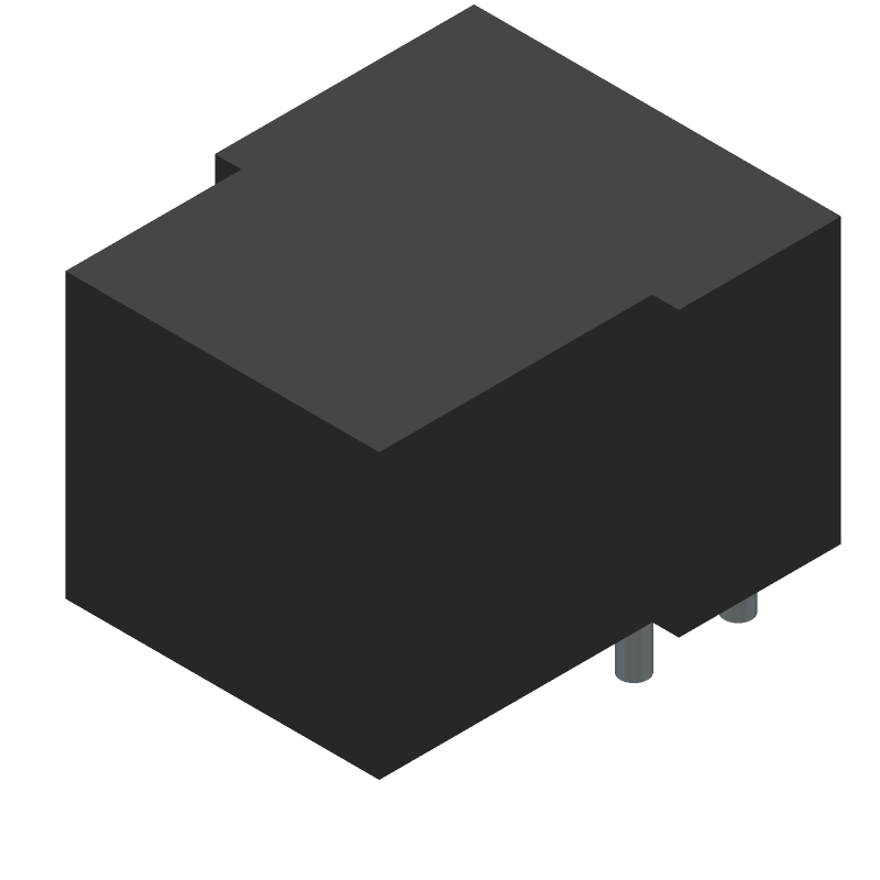 Power/Signal Relay, SPDT, Momentary, 0.16A (Coil), 5VDC (Coil), 800mW (Coil), DC Input, AC Output, Through Hole-Straight Mount, ROHS COMPLIANT