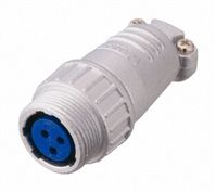 Nanahoshi Kagaku NJC-242-ADF, 2 Pole Female Straight Cable Mount Circular Connector, Shell Size 24,Female Contacts