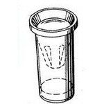 Press-Fit Female Socket Terminal, Gold Plated Brass, Thru-Hole