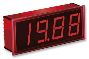 3.5 Digit LED Panel Meter, Red, Low Power