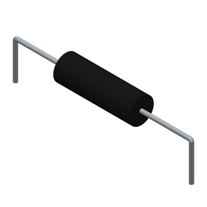 Wirewound Resistor 3W 1% 1 Ohm Through Hole Axial