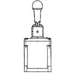 Switch Toggle (ON) ON ON SP3T Locking Lever IWTS 10A 277VAC 250VDC 372.85VA Panel Mount with Threads