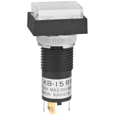 Switch Push Button ON (ON) SPDT Rectangular Button 0.1A 28VAC 28VDC 0.4VA Momentary Contact Panel Mount Solder Lug