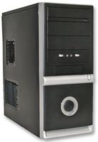CASE, 450W MIDI ATX BLACK/SILVER, CIT
