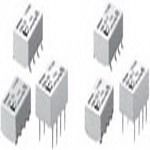 3V DC 1A DPDT Signal Relay, DIP, Through Hole