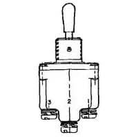 Toggle Switch SP3T 18A 277VAC 250VDC Screw Mount