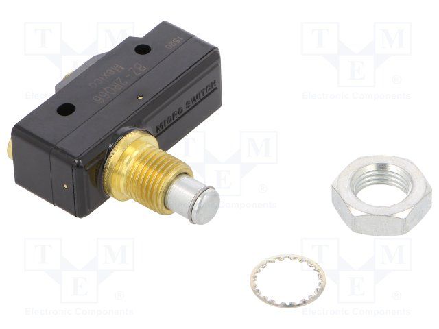 Snap Action Switch SPDT 16A 600VAC Plunger Panel Mount Screw