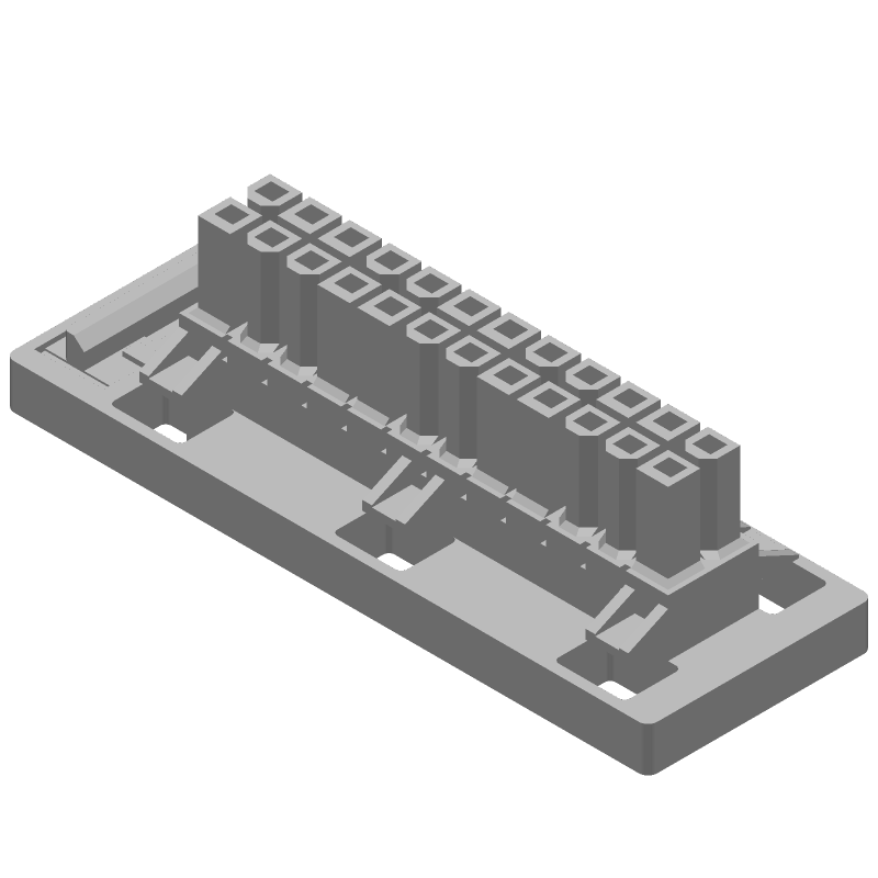 Board Connector, 24 Contact(s), 2 Row(s), Female, Straight, 0.165 inch Pitch, Locking, Black Insulator, Receptacle,
