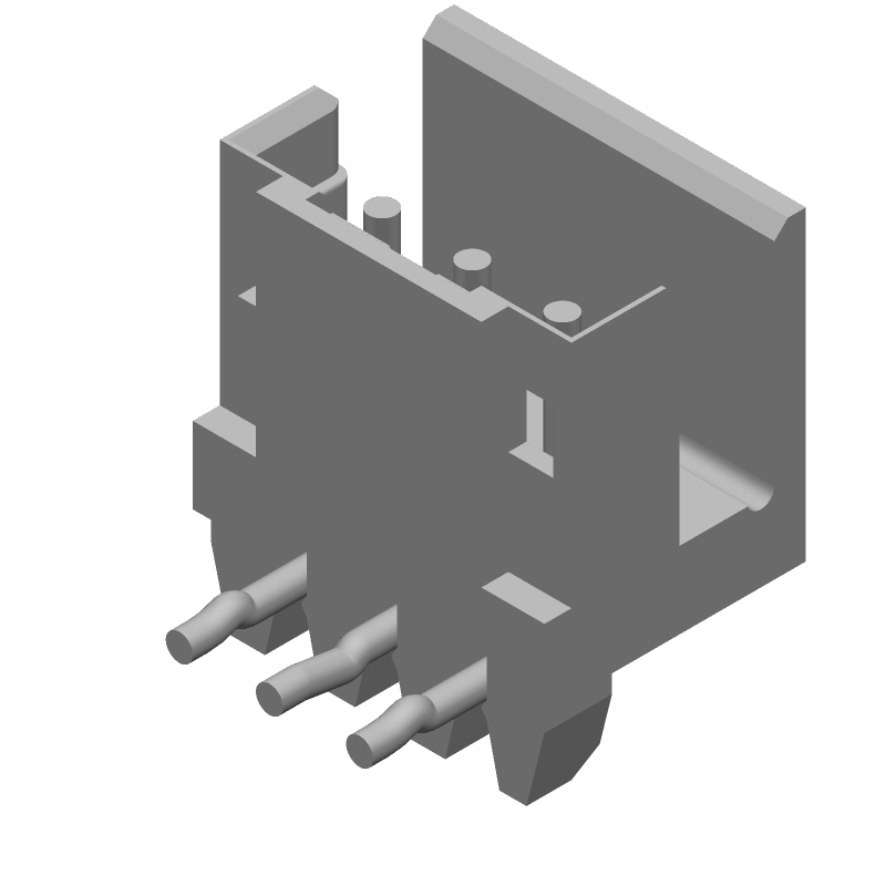 3 Pos Right Angle Pin Header, 2mm Pitch, 4A, Tin, UL94 V-0