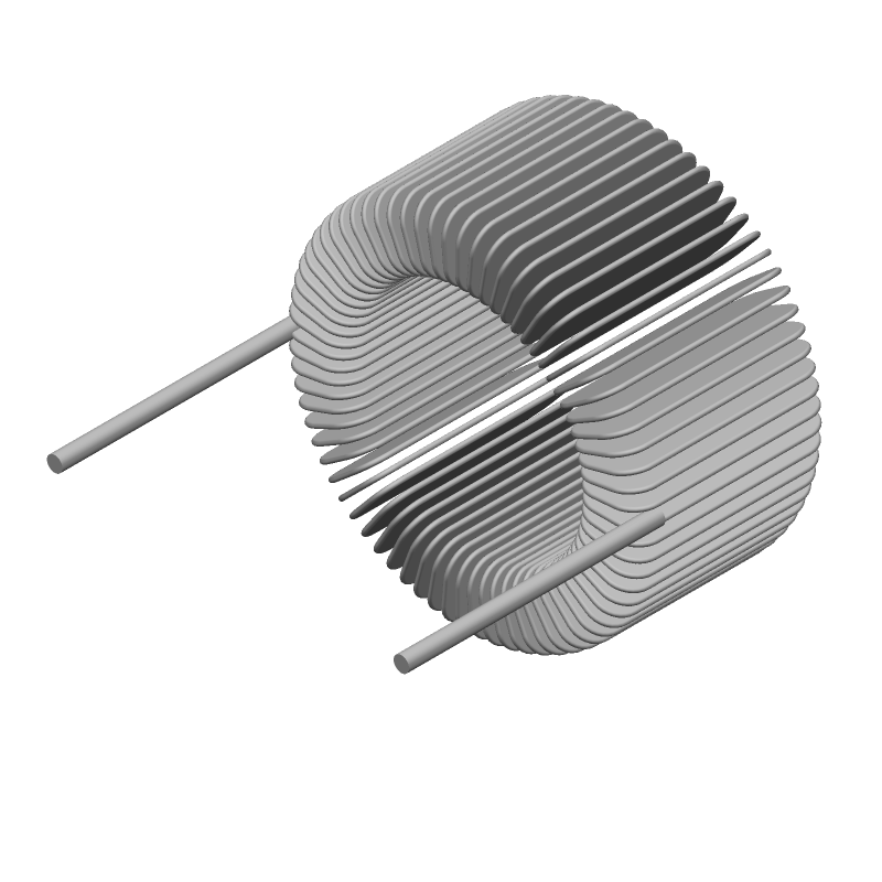 Radial Shielded Inductor 150uH 3.9A 43mR 1kHz