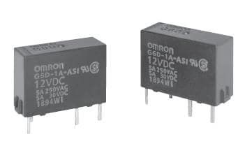 SPST Power Relay, 5A, 12VDC Coil, PCB Mount