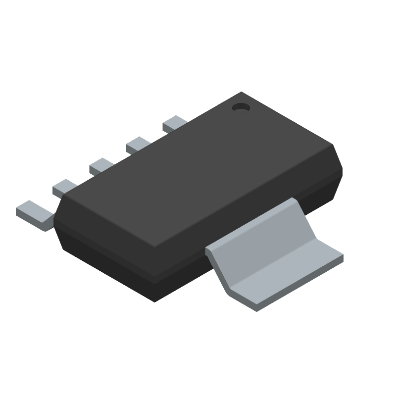 250mA LDO, 1.7-5.5V In, 1.2-5.5V Out, 40mV Dropout, 1% Acc, SOT-223