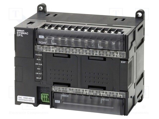 OMRON INDUSTRIAL AUTOMATION CP1L-EM30DR-D CPU, RELAY, DC, 18 IN, 12 OUT