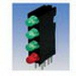 Dual Color LED Emitter, Red/Green, 3mm Diffused, 2V, 10mA, 8-Element