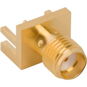 Conn SMA 0Hz to 18GHz 50Ohm Solder ST Edge Mount RCP Gold