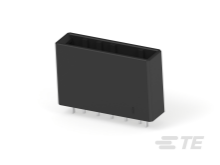 5 Pos Power Connector, 15A, 600V, Gold, Straight, Thru-Hole