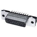 15 Pos Female D-Sub Connector, Solder, Straight, 2A, 250V