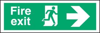 BRADY         S104FE/R            SIGN, FIRE EXIT, ARROW RIGHT, 150X450