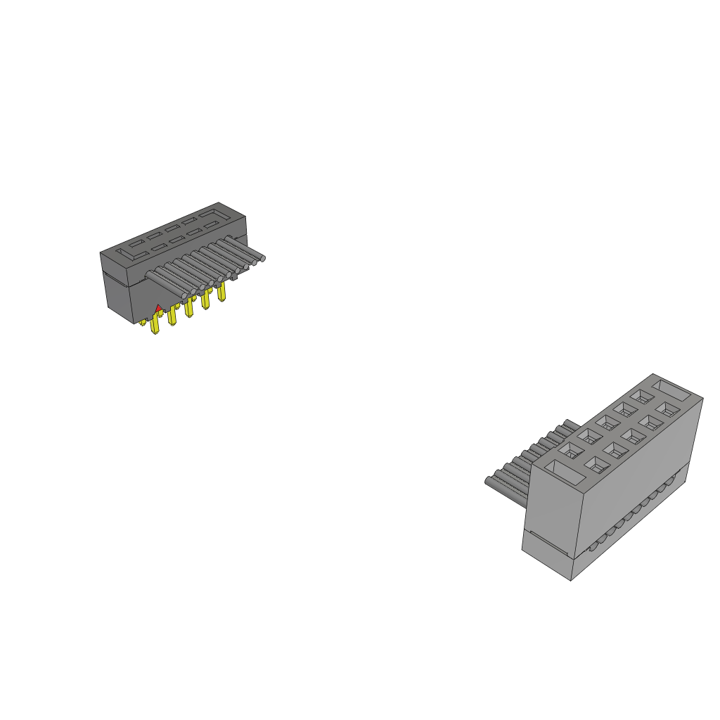 Cable Assembly Flat Ribbon 0.508m 28AWG IDC Connector to IDC Connector 10 to 10 POS PL-SKT IDT-IDT Bulk