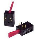 Switch Toggle (ON) None ON DPDT Flat Lever PC Pins 1A 125VAC 28VDC PC Mount