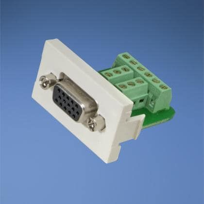 Conn High Density D-Subminiature/Terminal Block 15/3/3/6 POS