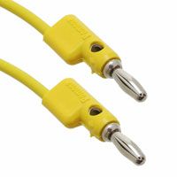 15A 6kV 48" Test Leads, Plug-Plug, Yellow