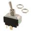 DPDT Toggle Switch, 24A 125VAC, Quick Conn, Panel Mount