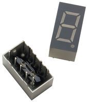 Green 7.6mm 1-Digit Numeric LED Display, DIP, 15mA