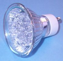 LED, GU10, 240V, T/C, GREEN