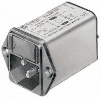 Power Entry Module Filtered M 3 POS 250VAC 6A Fuse ST 1 Port