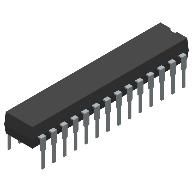 16-Bit 4-Ch 200kSPS SPI DAC, PDIP, 5V