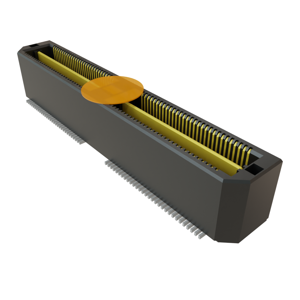 120-Position 2-Row Surface Mount Connector, Gold Contact Plating, 0.5mm Pitch