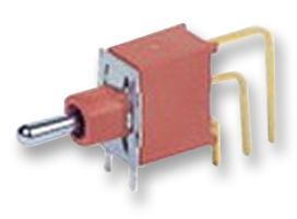 MULTICOMP         1AS2T2B4M7RE             Toggle Switch, Non Illuminated, SPDT, On-(On), Through Hole, 100 mA