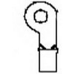 Ring Terminal, Insulated, Copper, Tin, 16-22AWG, 300V