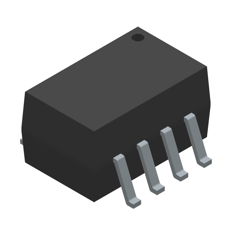 2-Ch DC-IN Transistor Optocoupler, 70V VCEO, 4kV Iso, SOIC