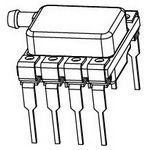 Pressure Sensor 0.5V to 4.5V 0bar to 0.25bar Gage Medical 8-Pin DIP Module