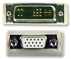 ADAPTOR, DVI-A MALE - VGA FEMALE