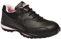 Dickies Ohio Safety Shoe - UK 8, Steel Toe Cap, Black/Pink