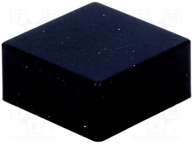 Black Square Keycap Tactile Switch Accessory, 12mm H