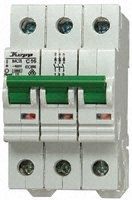 GREEN ELECTRIC MCB, 3P, 6 A, Curve C