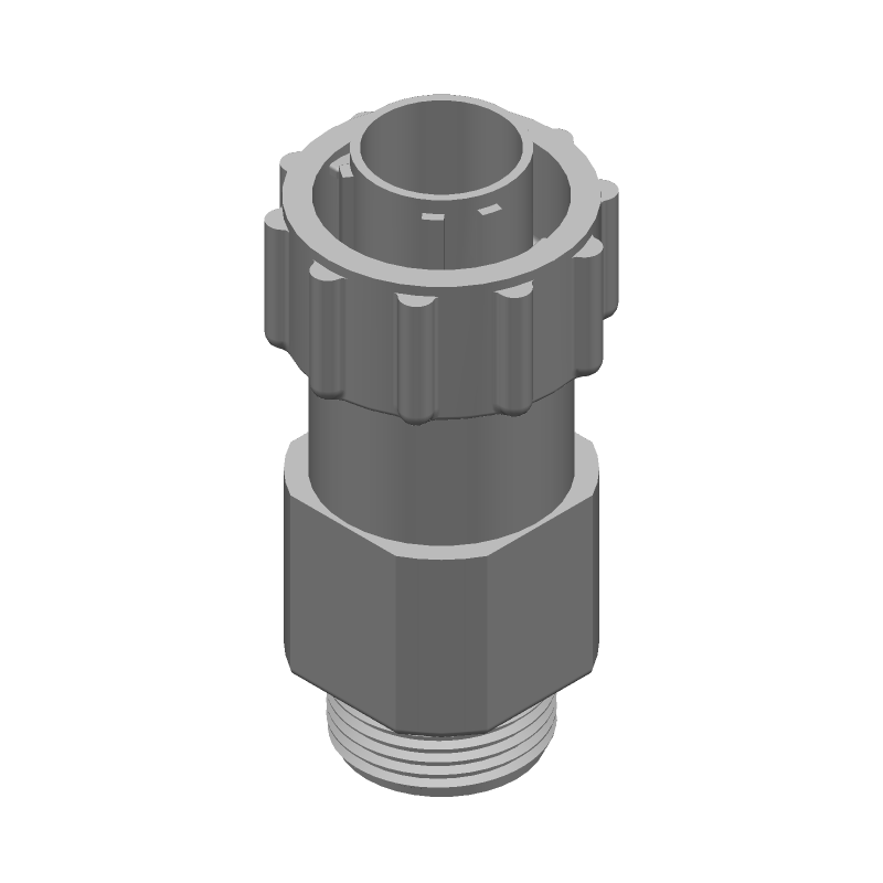 4-Pos Crimp Circular Connector, 17A, 600V, Male, Black, IP67
