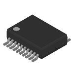 4-CH Digital Isolator, CMOS, 1Mbps, 3.75kVrms, 20-Pin SSOP, SM