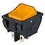 Illuminated Rocker Switch DPST 16A 125VAC Orange