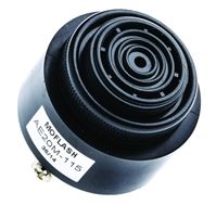 Black Panel Mount Buzzer, 43 mm diameter, 115 V ac, 95dB at 1 Metre