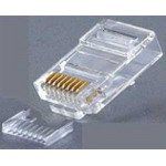 Conn Modular Plug PL 8 POS Crimp ST Cable Mount 8 Terminal 1 Port Cat 6