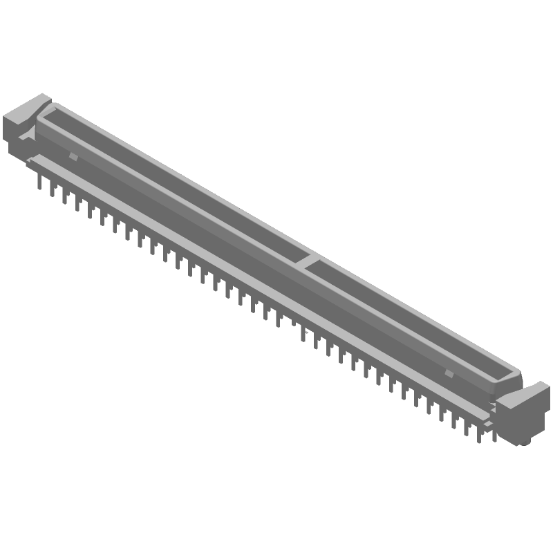 140 Pos SCSI Connector, Female, Through Hole, 1A, 185°C, Gold/Tin