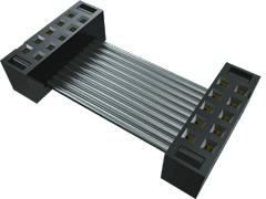 Cable Assembly Flat Ribbon 1.569m 28AWG IDC Connector to IDC Connector 40 to 40 POS SKT-SKT IDT-IDT Bulk