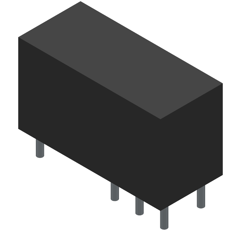 POWER/SIGNAL RELAY, DPDT, MOMENTARY, 0.009A (COIL), 48VDC (COIL), 417mW (COIL), 8A (CONTACT), 30VDC (CONTACT), THROUGH HOLE-STRAIGHT MOUNT, ROHS COMPLIANT